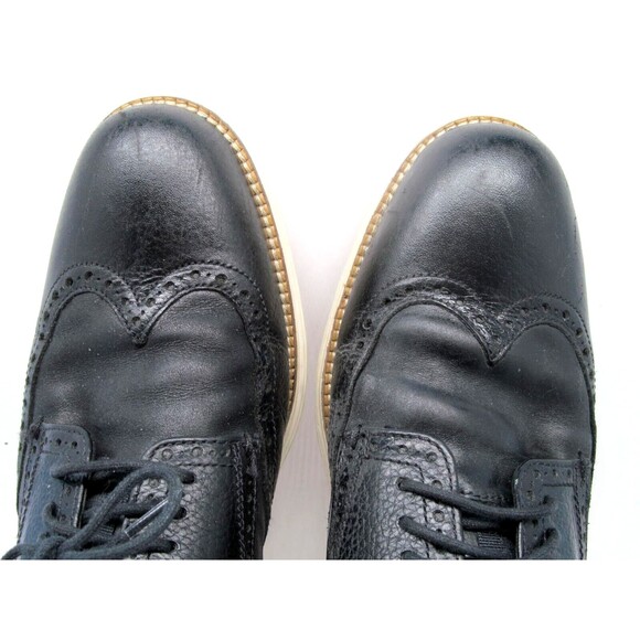 Cole Haan Grand O,s Mens Black Leather Sock Lined Wingtip Size US 9.5 M - Picture 6 of 9